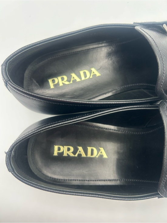 PRADA Saffiano Logo Loafers Shoes in Black Men's 9.5, #2DC135